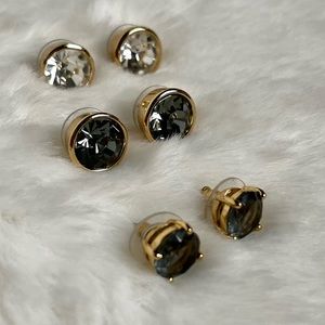 3 Pairs Kate Spade Earrings